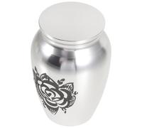 VICASKY Silver Alloy Urns Tubes for Human Ashes, Portable and Lightweight Urn for Adult Ashes Scattering, Easy to Store Cremation Keepsake Container for Memorial and Funeral Use