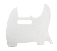 VICASKY Silver Aluminium Alloy Guitar Pickguard Scratch Plate 8 Holes Compatible Usa and Mexican Electric Guitars Protective Scratchplate