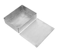 VICASKY Silver Guitar Effect Case Aluminum Die-cast Housing Simple Stylish Design Stable Sound Quality Enhances Performance Suitable for Live Performances and Home Use