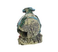 VICASKY Simulation Submarine Resin Fish Tank Decor Cave Aquarium Ornament for Stress Relief and Shelter Durable Non Fading Retro Underwater Scenery for Fish Play and Hiding Ready to Use