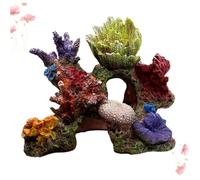 VICASKY Simulative Rockery Coral Reef Aquarium Decor Fish Tank Ornament with Smooth Surface for Fish Shelter and Landscaping Safe Fake Coral Decoration for Aquascaping