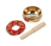 VICASKY Singing Bowl Instrument for Meditation and Yoga Handmade Deep Resonance Includes Singing Bowl Mallet and Mat for Therapy Sessions and Relaxation