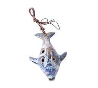 VICASKY Six Ocarina Ceramic Alto c Flute Portable Instrument for Music Learner Classic Whistle Musical Tool for Beginners Random Color