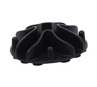 VICASKY Slow Feeder Dog Bowl Insert Medium Black Silicone Slow Feeding Insert for Dogs and Cats Suitable for Wet Dry Food Fits Various Bowls Gulping Pet Feeding Accessory