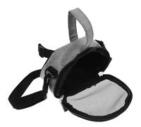VICASKY Small Animal Carrier Bag with Adjustable Strap Breathable Shoulder Backpack for Rabbits Hamsters Chinchillas Grey Small Pet Travel Tote