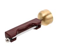VICASKY Small Hand Bell Extendable Musical Chime for Ritual Buddhist Chanting Wooden Handle Lightweight Prayer Bell Percussion Instrument Temple Instrument