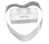 VICASKY Small Heart-shaped Acrylic Kazoo Display Stand Portable Kazoo Holder for Table Showcase Compact Display Organizer with Smooth Surface and Sturdy Support