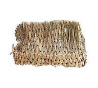 VICASKY Small Pet Grass Bed Natural Woven Grass Nest for Rabbits Chinchillas Guinea Pigs with Organic Fragrance Protective Paw Barrier Portable Cage Bedding