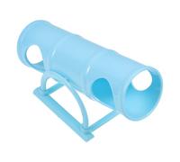 VICASKY Small Pet Hamster Plastic Seesaw Tunnel Blue Hamster Activity for Cage Exercise and Mental Stimulation