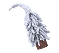 VICASKY Small Tilted Tabletop Christmas Tree with Snow Frost Pine Foliage Realistic Cedar Look with Sturdy Wooden Base Festive Home Decor Centerpiece for Holiday Parties and Seasonal