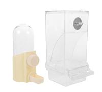 VICASKY Smart Pet Feeder Automatic Parrot Feeder for Cage and Parrot Water Reusable Food Container and Water Dispenser for Birds for Parakeet Bird Cage
