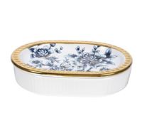 VICASKY Soap Ceramic Dish Stylish Simple Soap Holder for Bathtub Featuring Finely Processed Surface and Self-draining