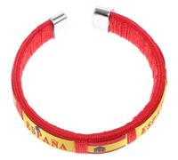 VICASKY Soccer Match Bracelet Spain Flag Design Woven Webbing Wristband Football Game Cheer Accessory for Fans at 2024 European Championship
