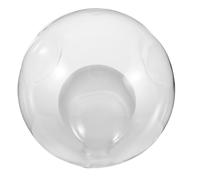 VICASKY Socket Double Layer Glass Lampshade Triple Recessed Bean Shape Spherical Cover for Wall Sconce Clear Round Ball Lamp Shade with Dust Protection Compatible with Pendant and Ceiling