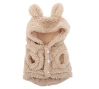 VICASKY Soft Warm Pet Hoodies for Small Dogs and Cats Bunny Ears Design Winter Coat Comfortable Puppy Clothes Outfit for Cozy Cold Weather Protection