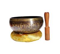 VICASKY Sound Bowl Meditation Bowl for Yoga with Small Mallet for Meditation Chanting Home Decor Engraved Design