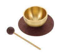 VICASKY Sound Bowl Meditation Set with Mallet and Cushion Compact for Travel Promotes Heart Chakra Balance and Harmonic Tones