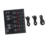 VICASKY Sound Mixer Board High-Performance Noise Reduction Podcast Sound Board Adjustable Bass and Microphone Volume Music Mixer Computer Cellphone Metal Shell