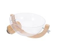 VICASKY Space Capsule Bird Nesting Bed for Parakeets and Cockatiels | Plastic with Wood Base, Quick Install and Easy Cleaning, Indoor Cage Use, Decorative Private Rest
