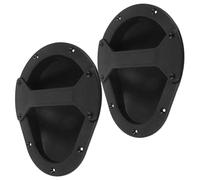 VICASKY Speaker Recessed Handle 2pcs Set Plastic Ergonomic Pull Handles Black for Audio Loudspeaker Cabinets, Versatile Accessory with Sleek Modern Design for Stage and Live Sound