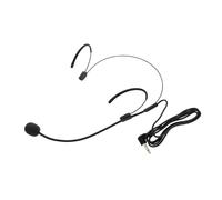 VICASKY Speaking Headset Microphone Earset Condenser Mic Wire Transmitter Mic Headworn Style Advanced Microphone Technology Sound Transmission Black Plastic and Iron Material for Teachers