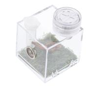VICASKY Spider Habitat Box Small with Humidifier and Feeding Port, Mini Lamp Included, Micro Enclosure for Jumping Spider Keeping and Observation in Terrarium