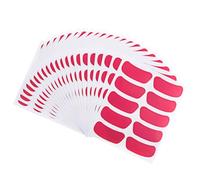 VICASKY Sports Eye Stickers and Baseball Face Strips 220pcs Deep Pink Pvc Adhesive Rosy Eye Black Stickers for Football Softball Fans Game Day