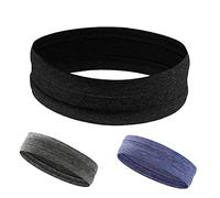 VICASKY Sports Yoga Sweatband Headband for Women Breathable Spa Facial Makeup Wrap Purple Reusable and Washable for Fitness Running Daily Use