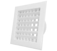 VICASKY Square Abs Air Conditioning Outlet Grille, Double Layer Louver Design, Lightweight Noise Reduction Vent Cover for Home and Office HVAC Ceiling Ventilation