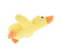 VICASKY Squeaky Plush Duck for Dogs Soft Chew Pet Interactive Play and Biting Training Yellow Puppy Chew Doll for Indoor Outdoor Fun Promotes Healthy Exercise