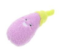VICASKY Squeaky Plush Eggplant Dog Soft Chewing Stuffed Puppy for Dogs and Cats Indoor Outdoor Interactive Entertainment