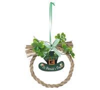VICASKY St Patrick’s Day Wooden Clover Pendant Hanging Decor, Clover Themed Board Ornament for Home and Party, Shamrock Festival Accent for Seasonal Decoration