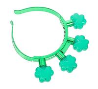 VICASKY St Patrick's Day Led Headband Festival Decorative Headwear Four-leaf Clover Party Headband for Adults