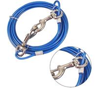 VICASKY Stainless Steel Dog Hauling Cable 3m Heavy Duty Wire Leash for Pets Waterproof 5.0mm Thickness Outdoor Use Suitable for Camping and Tie Out
