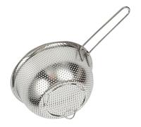 VICASKY Stainless Steel Fine Mesh Strainer Basket Rice Washer Strainer Bowl Silver Convenient Storage Kitchen Colander for Daily Use and Outdoor Camping