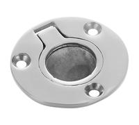 VICASKY Stainless Steel Flush Pull Handle with Mount Screws for Marine Deck, Yacht and Rv, Elegant Appearance, Reliably Secures The Deck, Damage Resistant Boat Locker Lifting Ring