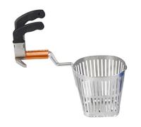 VICASKY Stainless Steel Hot Pot Colander Spoon with Hook Open Close Design Strainer Basket for Cooking Vegetables and Meat Kitchen Cookware for Home Use Easy to Clean and Store