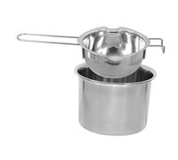 VICASKY Stainless Steel Melting Pot with Double Pour Spouts for Butter Cheese Chocolate and Wax Lightweight Boiler for Home Kitchen Baking and Candle Making