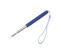VICASKY Stainless Steel Multimedia Screen Stylus, Blue Retractable Pointer | Adorable Tip, Rope Detail, Smooth Finish, for Flip Charts, Museum Tours, Reading Time