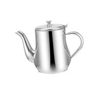 VICASKY Stainless Steel Oil Container with Grease Strainer Large Capacity Oil Storage Holder for Kitchen Cooking Bacon Grease Filtering with Ergonomic Handle and Filtered Spout