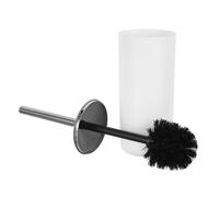 VICASKY Stainless Steel Toilet Bowl Brush and Holder for Bathroom Cleaning Compact Minimalist Design with Stiff Bristles for Thorough Scrubbing and Versatile Reach in Household Toilets