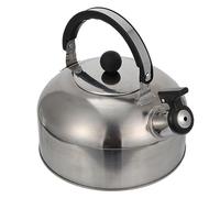 VICASKY Stainless Steel Whistling Kettle Thickened Flat Bottom for Gas and Induction Hobs Portable Lightweight Teapot with Comfortable Handle for Home Kitchen and Office Use