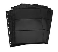 VICASKY Stamp Album Sheets Double-Sided Loose-Leaf Binder Pages for Stamp Collection 3-Row Storage Inserts for Collecting Organising Browsing and Display 10 Pack