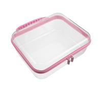 VICASKY Storage Bag Zipper Hard Shell and Plastic Material for Organizing Toiletries Toys and Cosmetics During Travel Home Large Capacity Storage Bags for Easy Cleanup and Transport