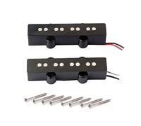 VICASKY String Bass Pickup Electric Bass Guitar Open Style Bridge and Neck Pickups Easy to Install Output Rich Black