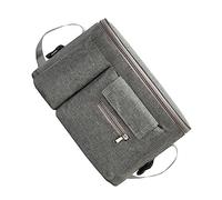 VICASKY Stroller Diaper Bag and Handlebar Mummy Bag for Supplies with Hanging, Multi-Functional Grey Toy Organizer for Parents on The Go