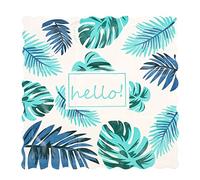 VICASKY Summer Cooling Gel Seat Cushion Pad for Car and Chair White Leaf Design Breathable and Lightweight for Hot Weather