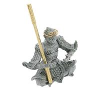 VICASKY Sun Wukong Statue Sandstone Monkey King Figurine for Aquarium Decor Zen Garden or Tabletop Collectible Buddha Ornament for Home Decoration
