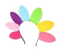 VICASKY Sunflower Headband Party Hair Hoop for Women Colorful Birthday Hairbands with Sweet Comfortable Non Woven Adorable Photo Prop Accessory for Adults and Celebration
