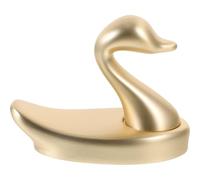 VICASKY Swan Shaped Metal Coat Hook for Wall, Cabinet, Closet, Golden | Zinc Alloy Build, Smooth Burr Free Finish, Minimalist Nordic Style, for Wardrobe Doors and Bathroom Use